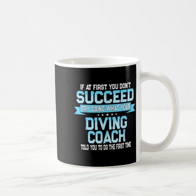 Fun Srt Coach Meme - Funny Diving Saying  Kaffemugg (Höger)