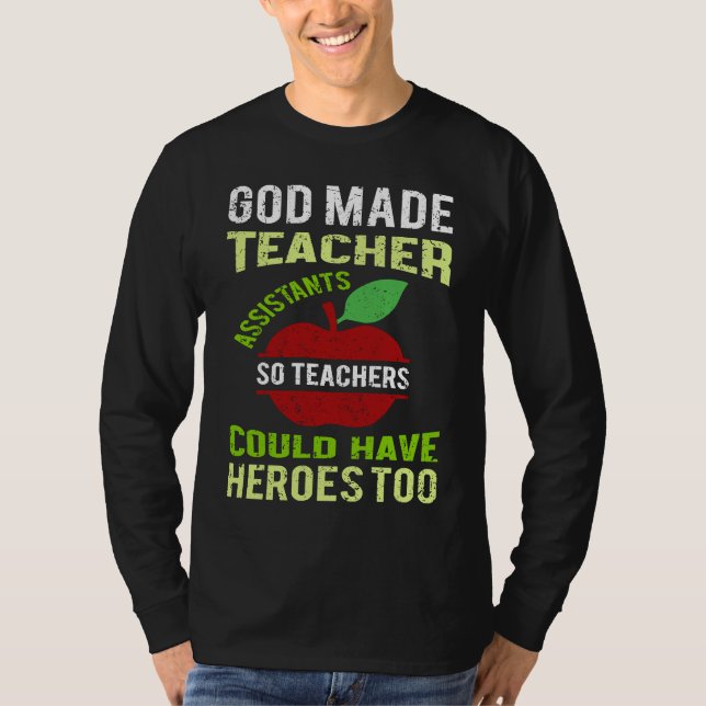 Fun Teacher Assistant Saying Appreciation T Shirt (Framsida)