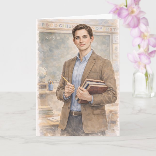 Fun Teacher Prayer Inspired by Ezekiel 25:17 Kort (Orkide)