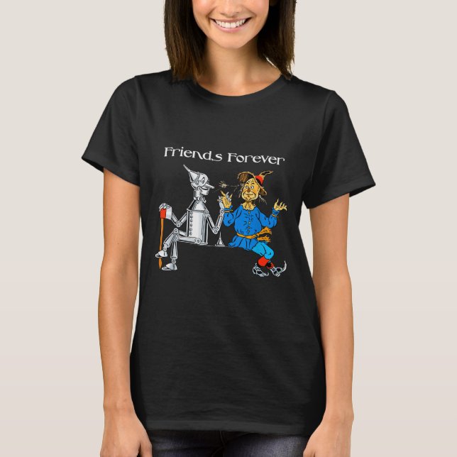 Fun Tee Shirt Friends Forever Wizard Of Oz Ecrow  (Framsida)