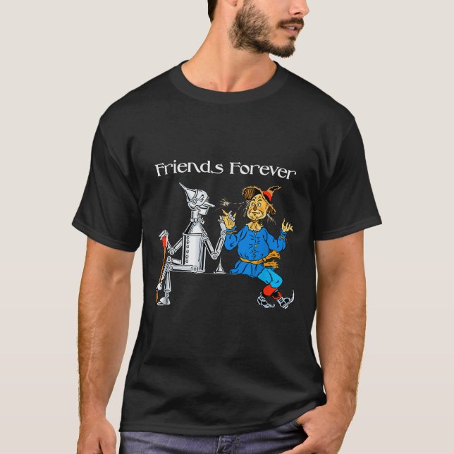 Fun Tee Shirt Friends Forever Wizard Of Oz Ecrow  (Framsida)