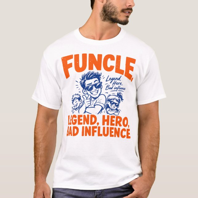 Fun Uncle Gift Shirt T (Framsida)