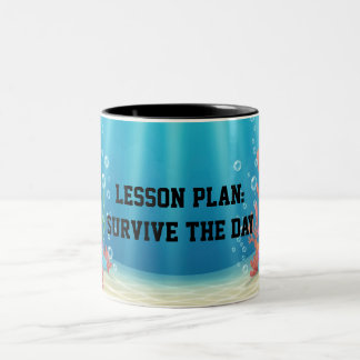 Fun Under the Sea Sarcastic quote for teachers Två-Tonad Mugg