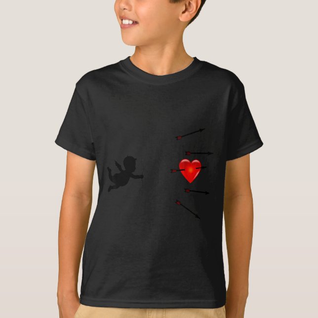 Fun Valentine's Day - Cud Heart &amp; Arrows Tee S (Framsida)