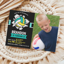 Fun Volleyball Kids Birthday