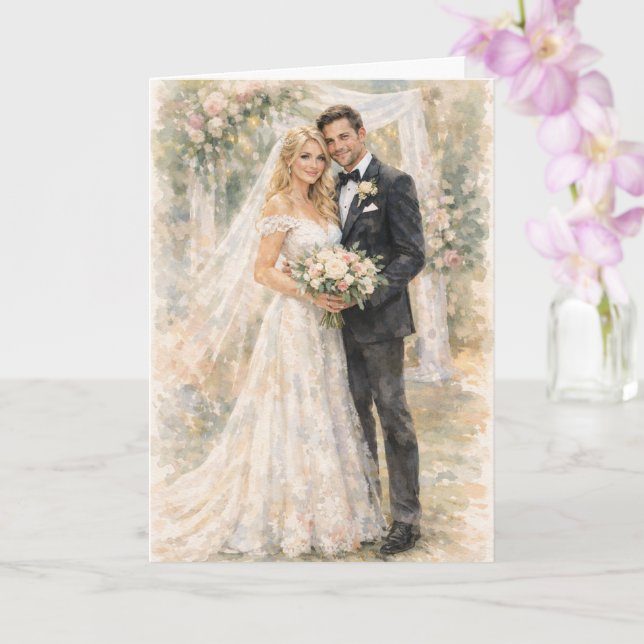 Fun Wedding Prayer Inspired by Ezekiel 25:17 Kort (Orkide)