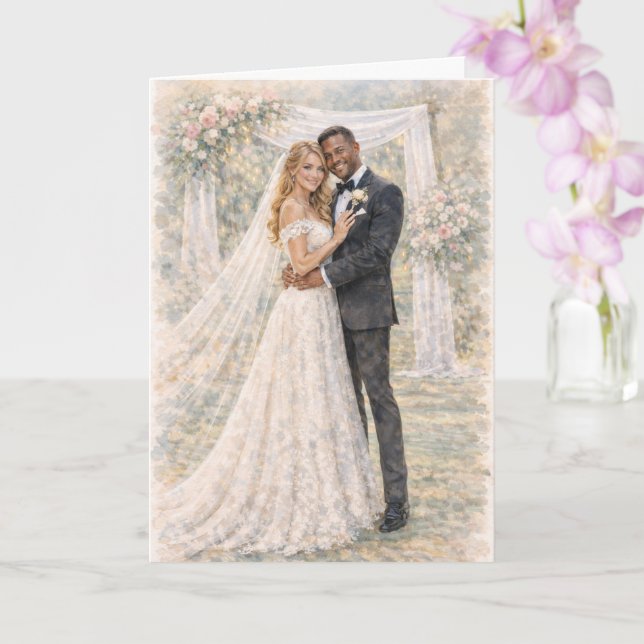 Fun Wedding Prayer Inspired by Ezekiel 25:17 Kort (Orkide)