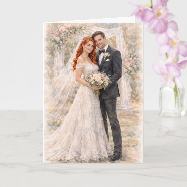 Fun Wedding Prayer Inspired by Ezekiel 25:17 Kort (Orkide)