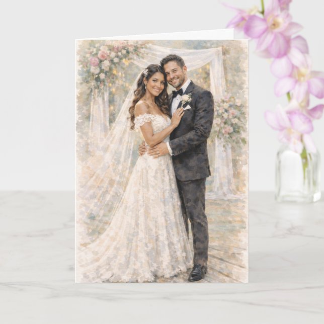 Fun Wedding Prayer Inspired by Ezekiel 25:17 Kort (Orkide)