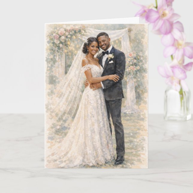 Fun Wedding Prayer Inspired by Ezekiel 25:17 Kort (Orkide)