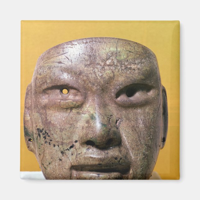 Funärmask, Olmec, från Mexiko Magnet (Framsidan)