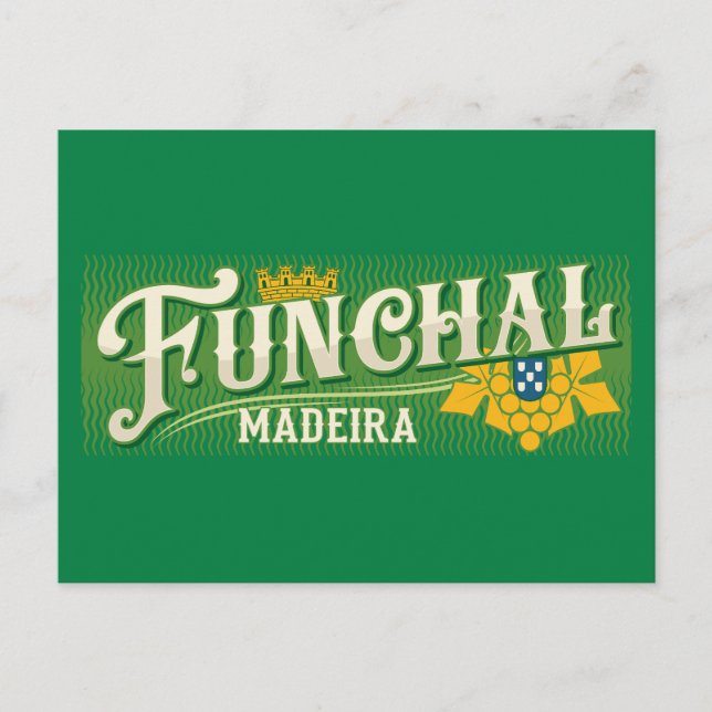 Funchal Madeira Vykort (Framsida)