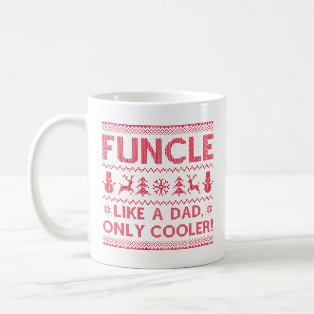 Funcle as a Pappa Only Cooler Kaffemugg (Vänster)