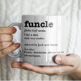 Funcle Definition - Anpassade farbror Kaffemugg