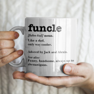 Funcle Definition - Anpassade farbror Kaffemugg