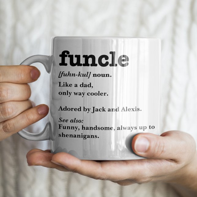 Funcle Definition - Anpassade farbror Kaffemugg (Skapare uppladdad)