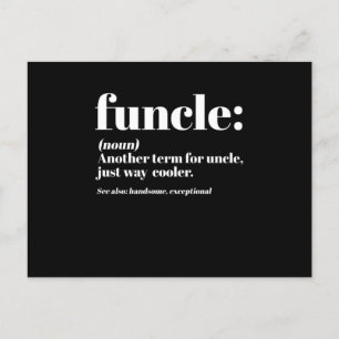 Funcle Definition farbror Niece Nephew Godfather G Vykort
