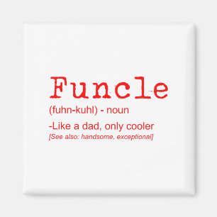 Funcle Definition Funny Joke Gift for farbror_2 Magnet