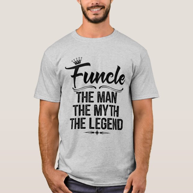 Funcle definition manen legendskjortan t shirt (Framsida)