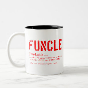 Funcle definition Två-Tonad mugg