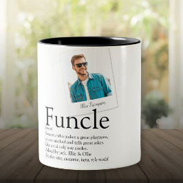 Funcle farbror Definition Photo Två-Tonad Mugg