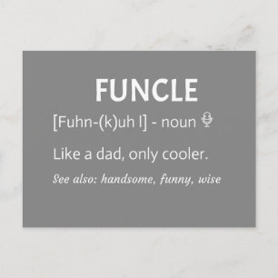 FUNCLE farbror Gift Vykort