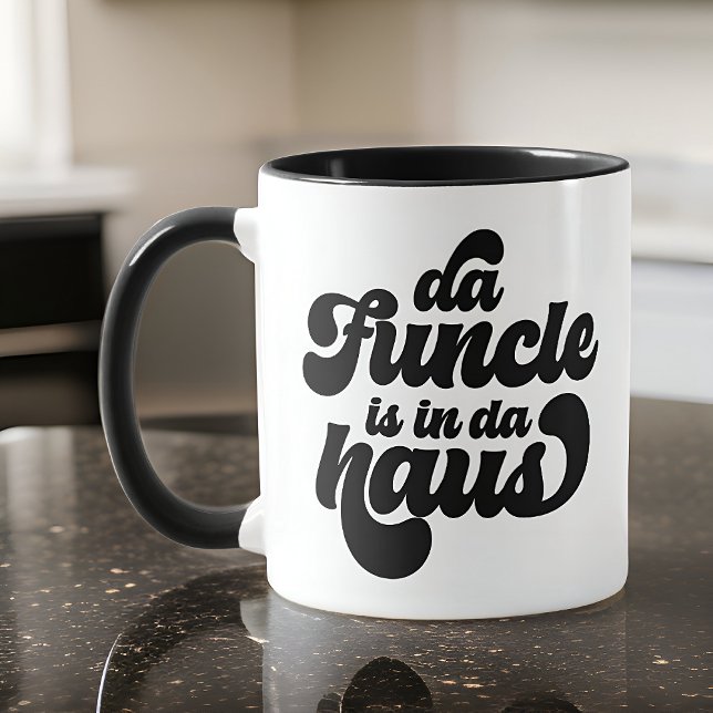 Funcle Funny Simple Vintage Retro Mugg (Skapare uppladdad)
