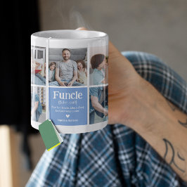Funcle Photo Collage Definition Cute Modern farbro Kaffemugg