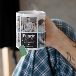 Funcle Photo Collage Definition Cute Modern farbro Kaffemugg