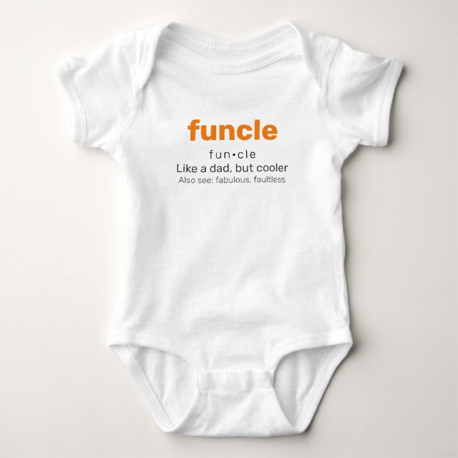 Funcle - Rolig Farbror Familj T Shirt (Framsida)
