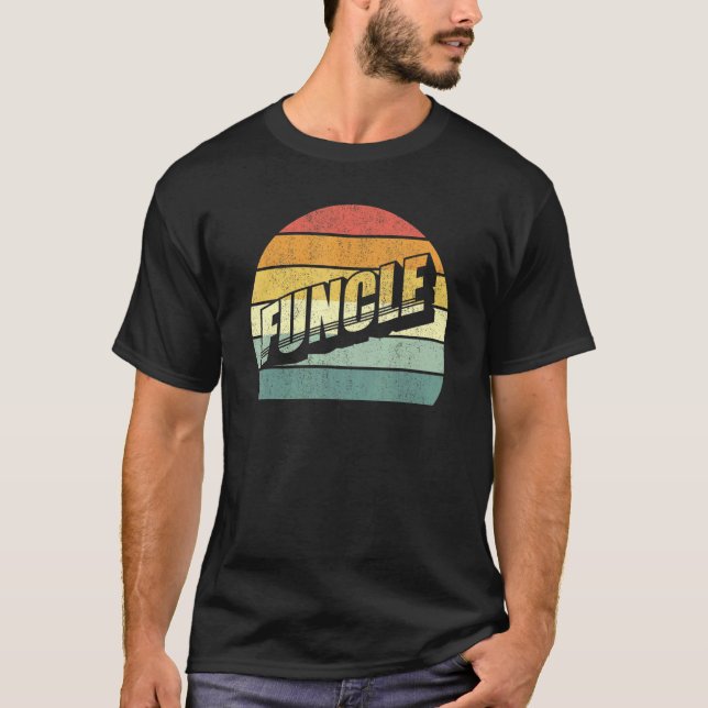 Funcle Roligt farbror for farbror Prescle Funcle T Shirt (Framsida)