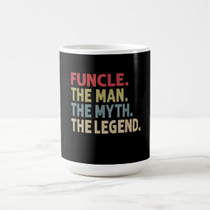 Funcle the Man the Myth the Legend Funny Kaffemugg