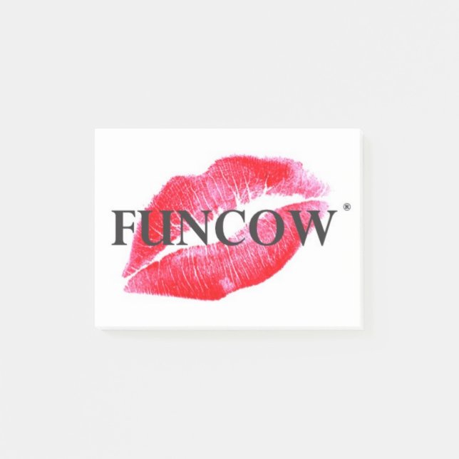 FUNCOW ROSA KISS POST-IT BLOCK (Framsida)
