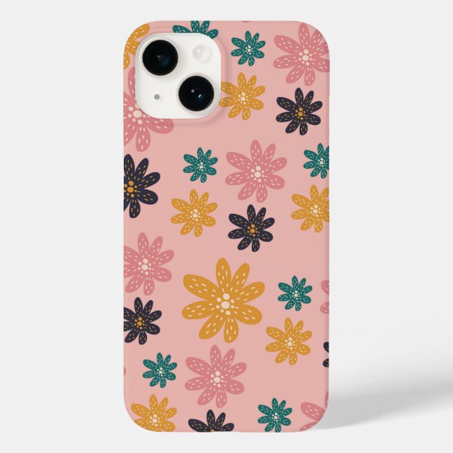 Funda De Case-Mate Para iPhone  Flowers Vibes (Baksida)