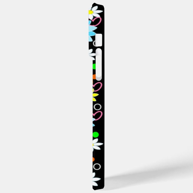 funda de celular con flores I (Baksida / Vänster)