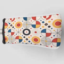 Funda de palo de golf diseño geométrico