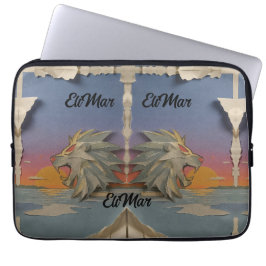 Funda Laptop 13" Neopreno León Rugiendo Papcut Laptop Fodral