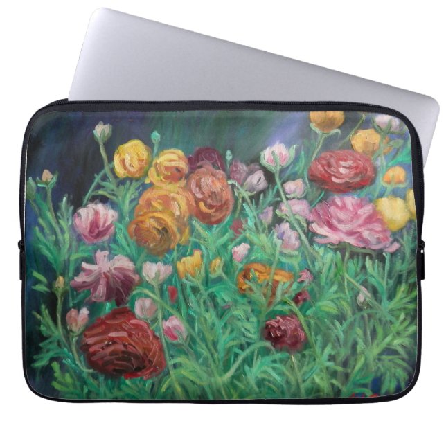 funda para laptop con diseño de flores laptop fodral (Framsidan)