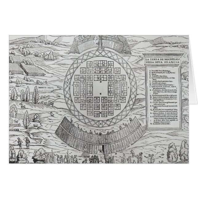 Fundament av Hochelaga Hälsningskort (Framsidan Horizontal)