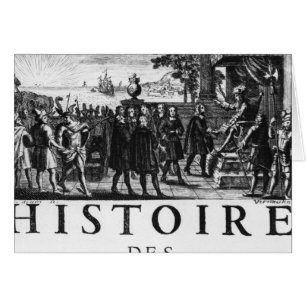 Fundament av Louis XIV, kung av frankriken Hälsningskort