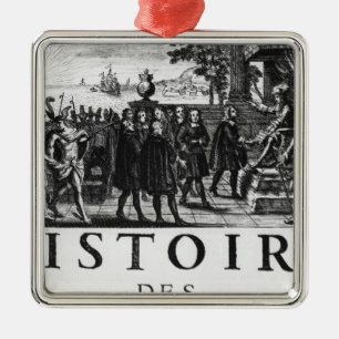 Fundament av Louis XIV, kung av frankriken Julgransprydnad Metall