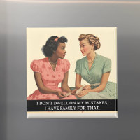 Fundera inte på misstag Rolig retro 50-tals slogan