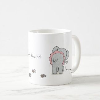 Fundersam citationsteckenmugg för elefant kaffemugg