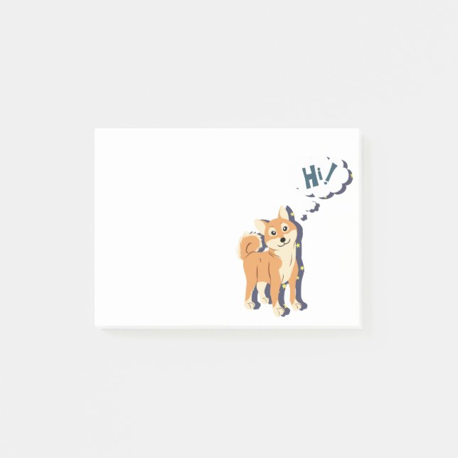 Fundersama Shiba Inu Post-it Block (Framsida)