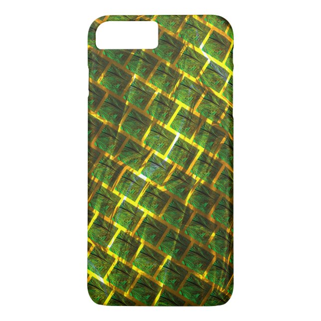 Fundo com imagem verde sob klass dourada? Case-Mate iPhone skal (Baksida)
