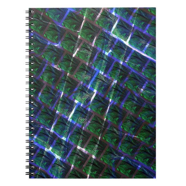 Fundo de imagem verde sob klass flutuante? anteckningsbok (Framsidan)