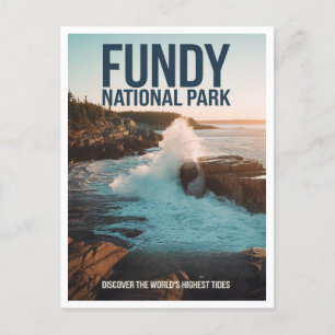 Fundy National Park Canada Travel Vykort