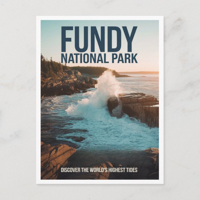 Fundy National Park Canada Travel Vykort (Framsida)