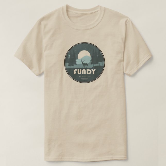 Fundy National Park Hjort T Shirt (Design framsida)