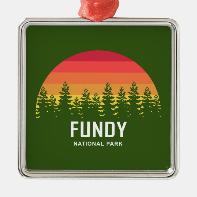 Fundy National Park Julgransprydnad Metall (Framsidan)